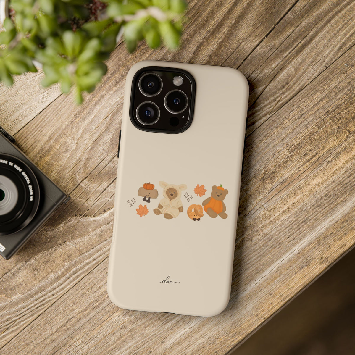 Autumn Teddies iPhone Case