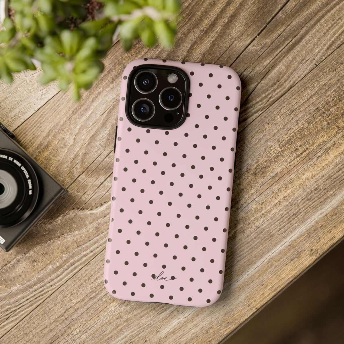 Pink Polka Dot iPhone Case