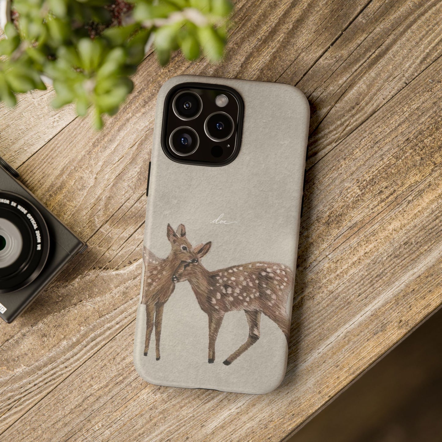 Deer Duo iPhone Case