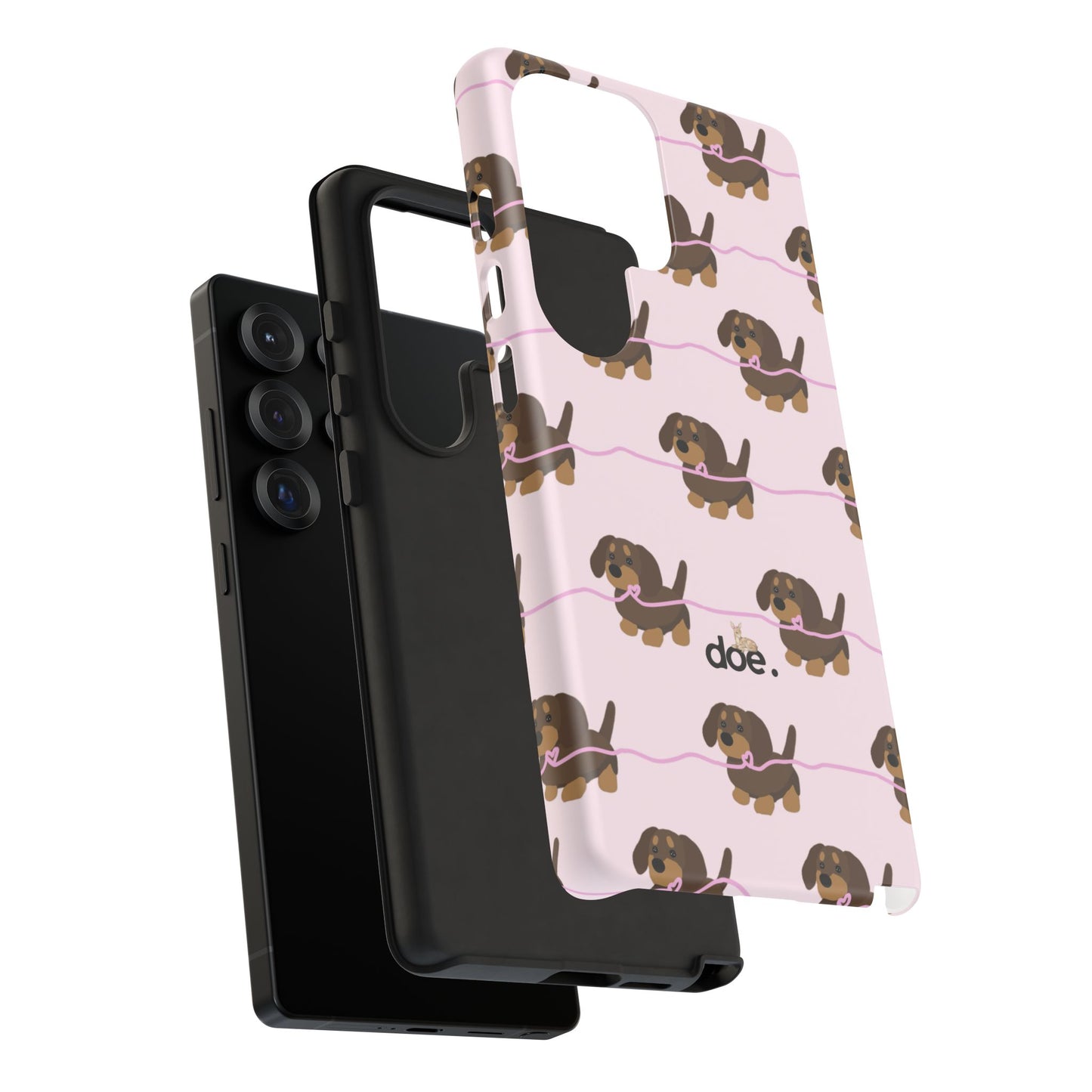 Pink Dachshund Samsung Case