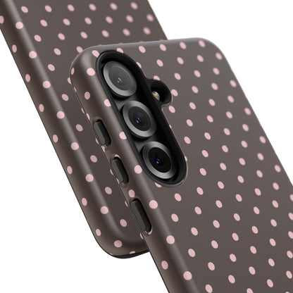 Brown Polka Dot Samsung Case