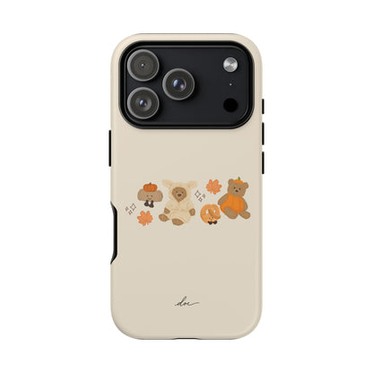 Autumn Teddies iPhone Case