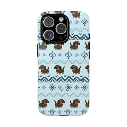 Christmas Dachshunds iPhone Case