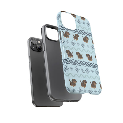 Christmas Dachshunds iPhone Case