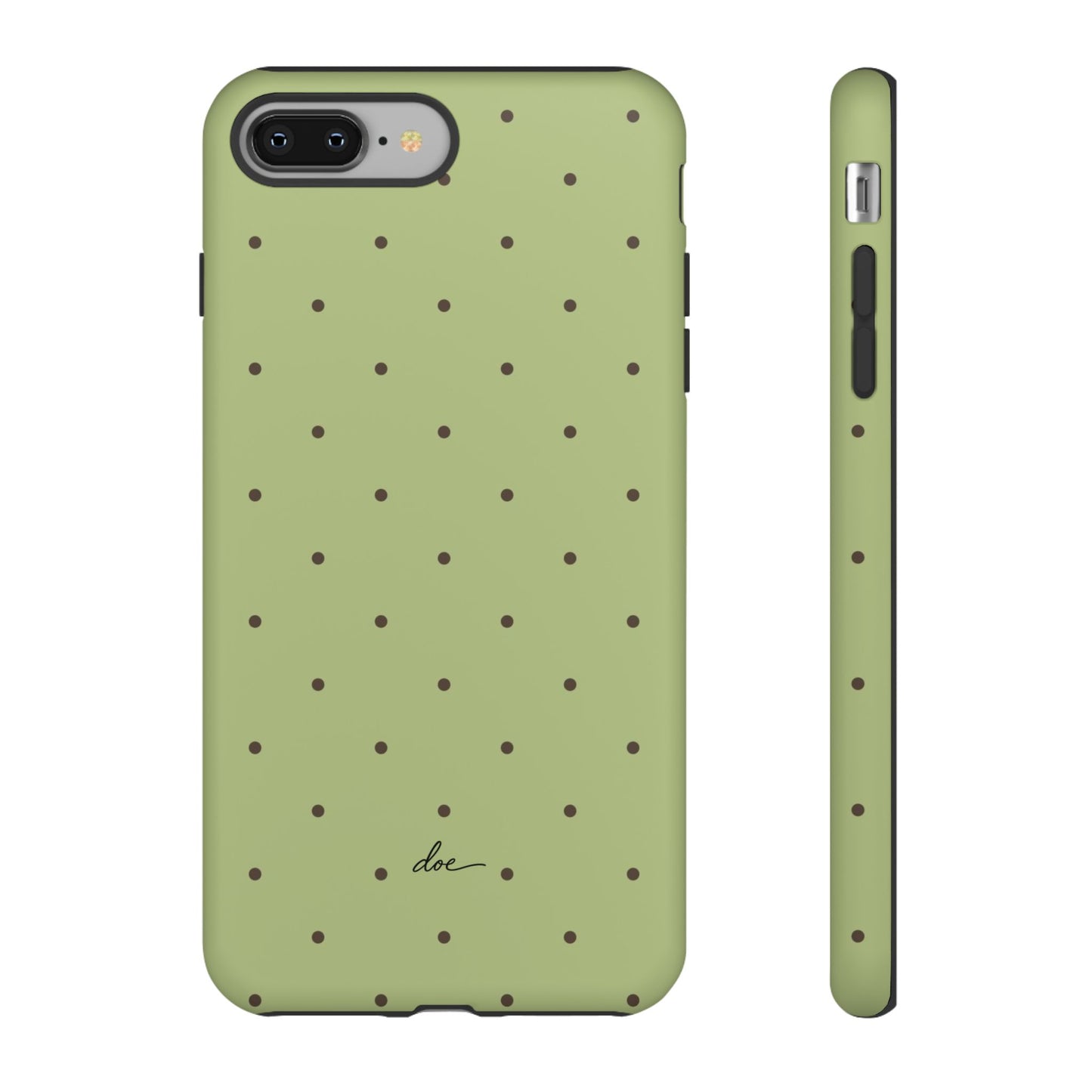 Polka Greens iPhone Case
