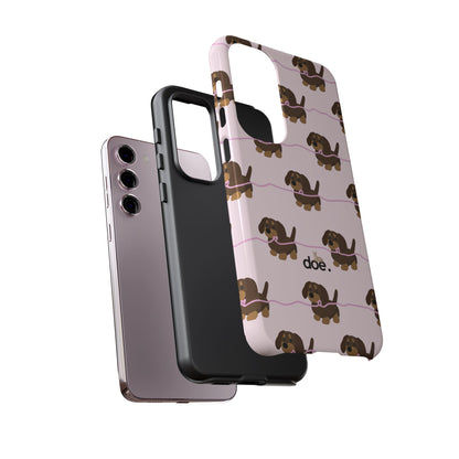 Pink Dachshund Samsung Case