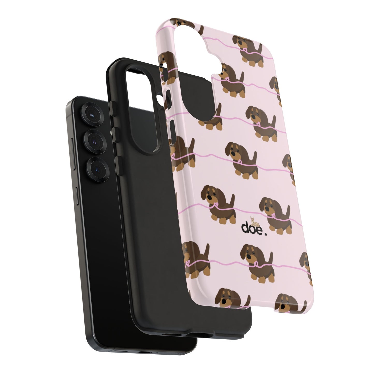 Pink Dachshund Samsung Case