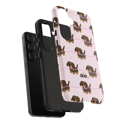 Pink Dachshund Samsung Case