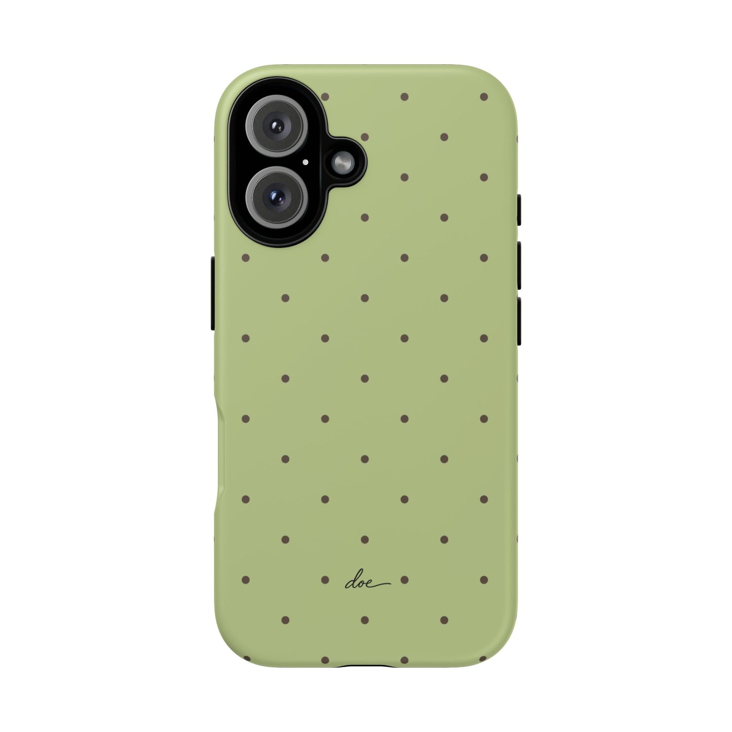 Polka Greens iPhone Case