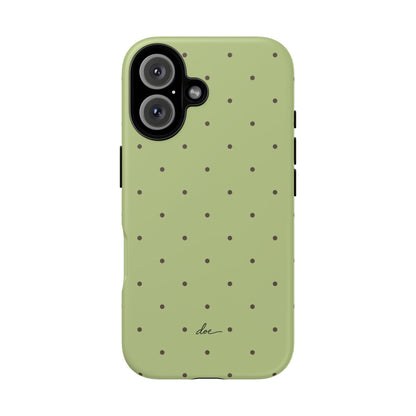 Polka Greens iPhone Case