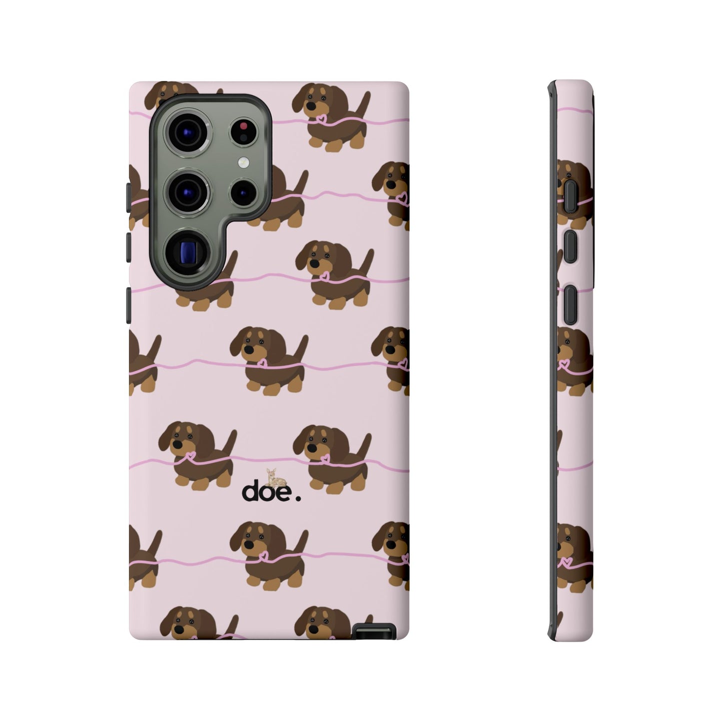 Pink Dachshund Samsung Case