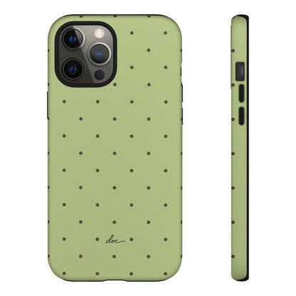 Polka Greens iPhone Case