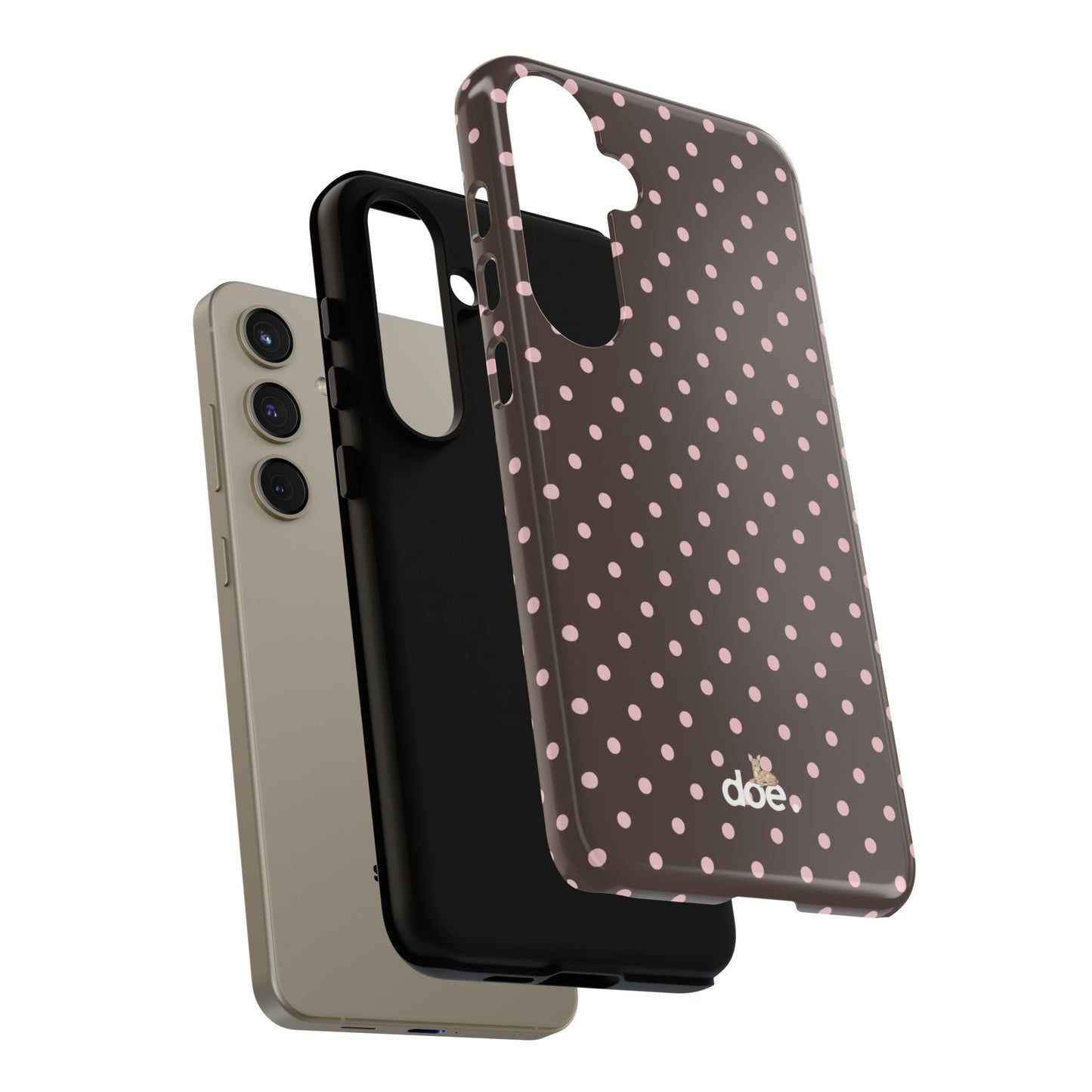 Brown Polka Dot Samsung Case