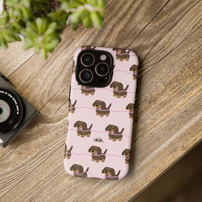 Pink Dachshunds iPhone Case