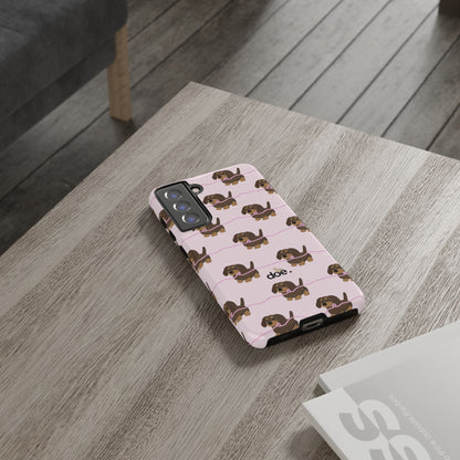 Pink Dachshund Samsung Case