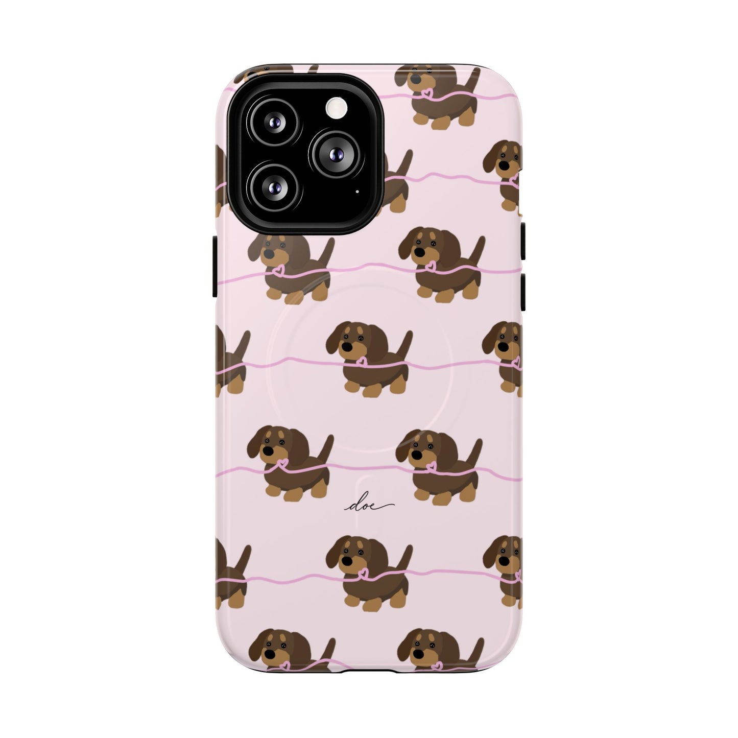 Pink Dachshunds Magsafe Case