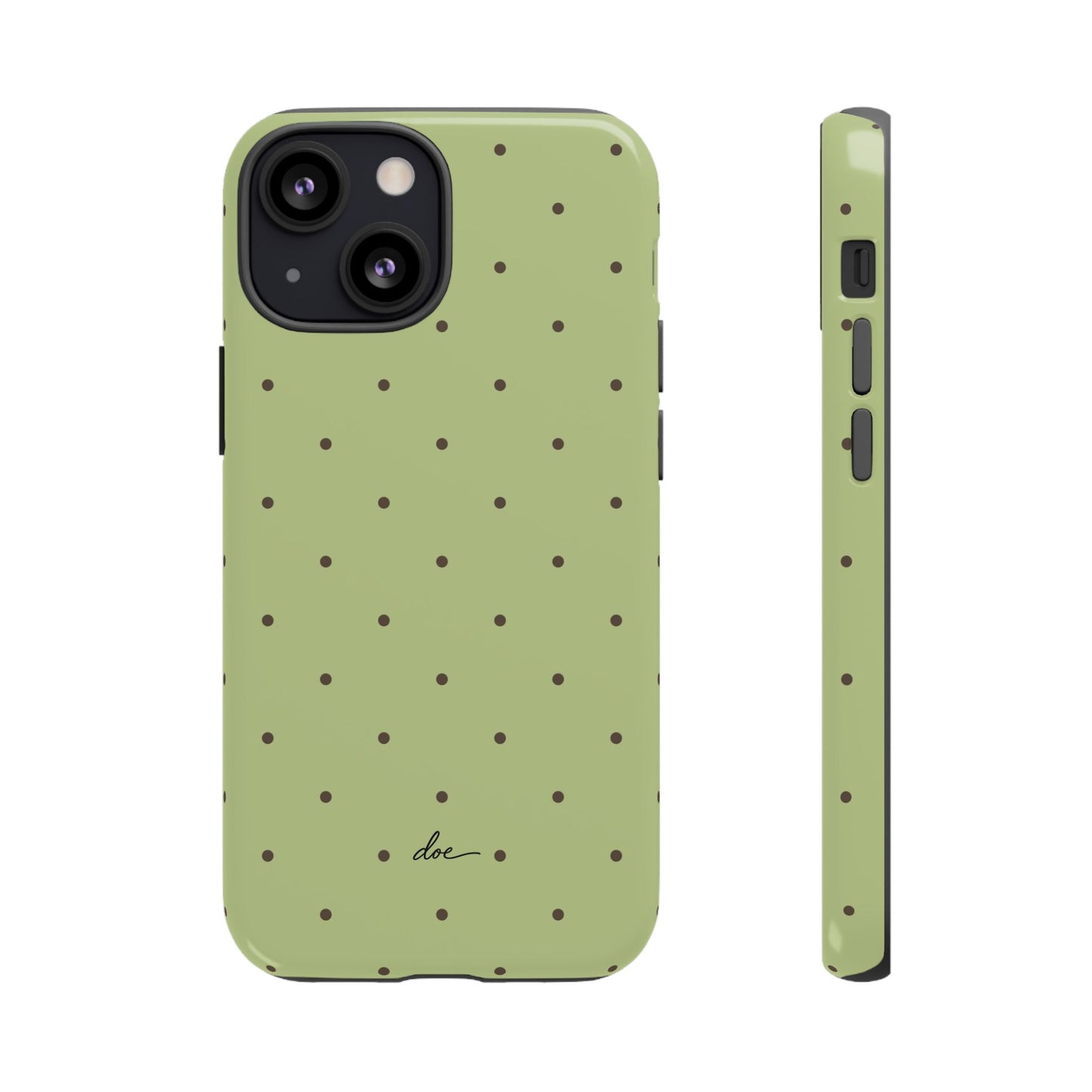 Polka Greens iPhone Case
