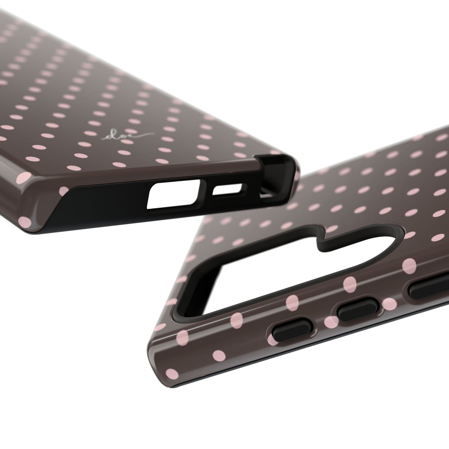Brown Polka Dot Samsung Case