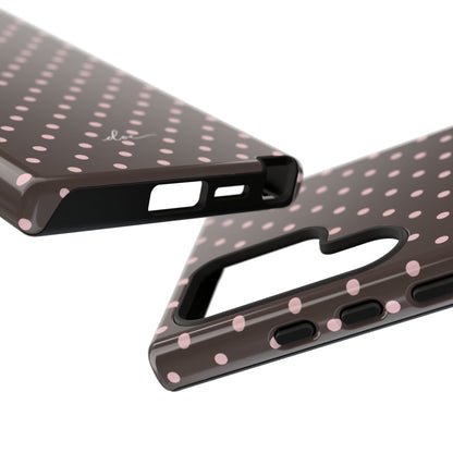 Brown Polka Dot Samsung Case
