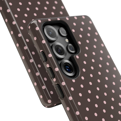 Brown Polka Dot Samsung Case