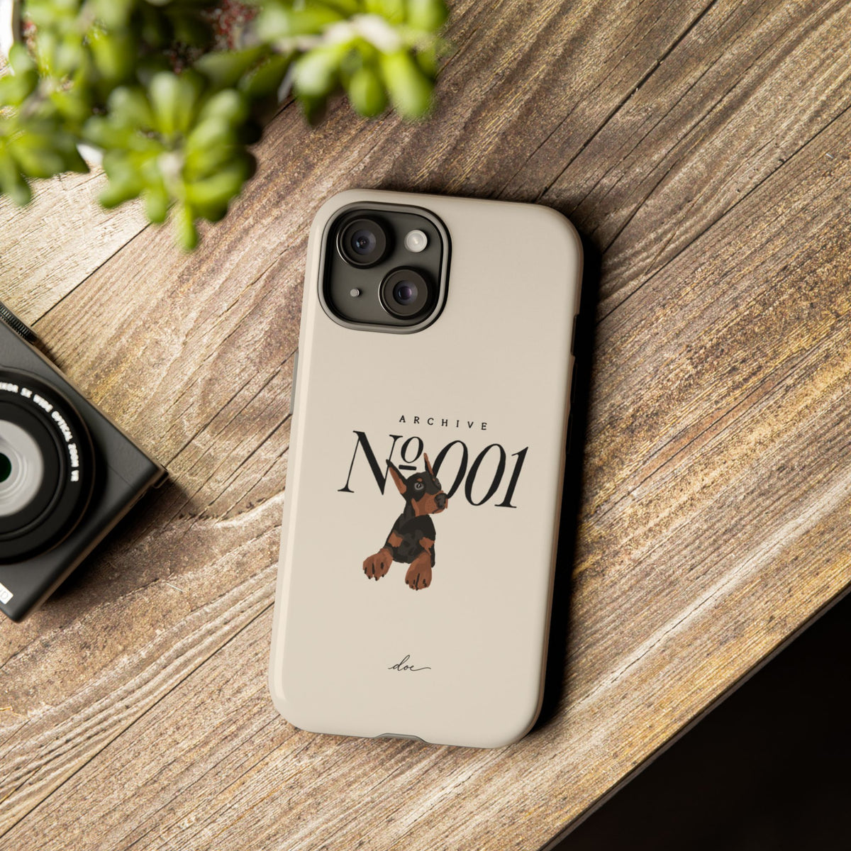 Doberman 001 iPhone Case