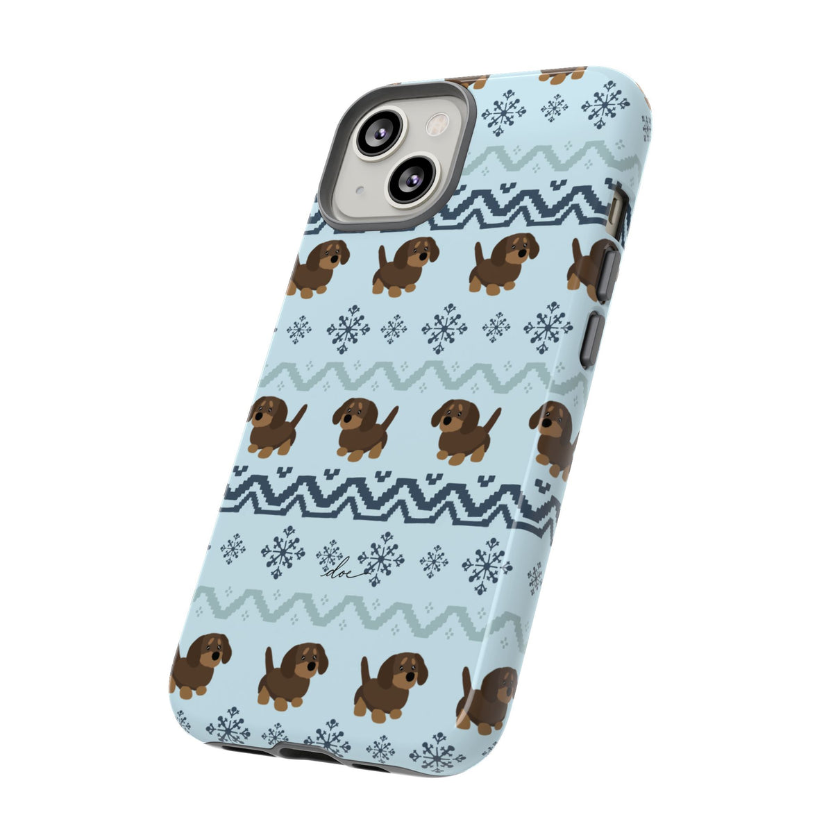 Christmas Dachshunds iPhone Case
