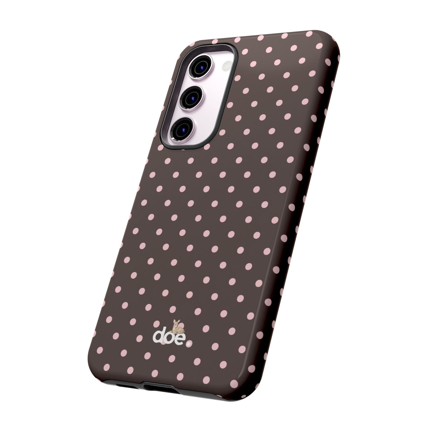 Brown Polka Dot Samsung Case