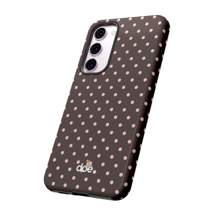 Brown Polka Dot Samsung Case