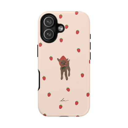 Strawberry Fawn iPhone Case