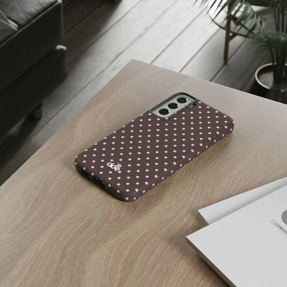 Brown Polka Dot Samsung Case