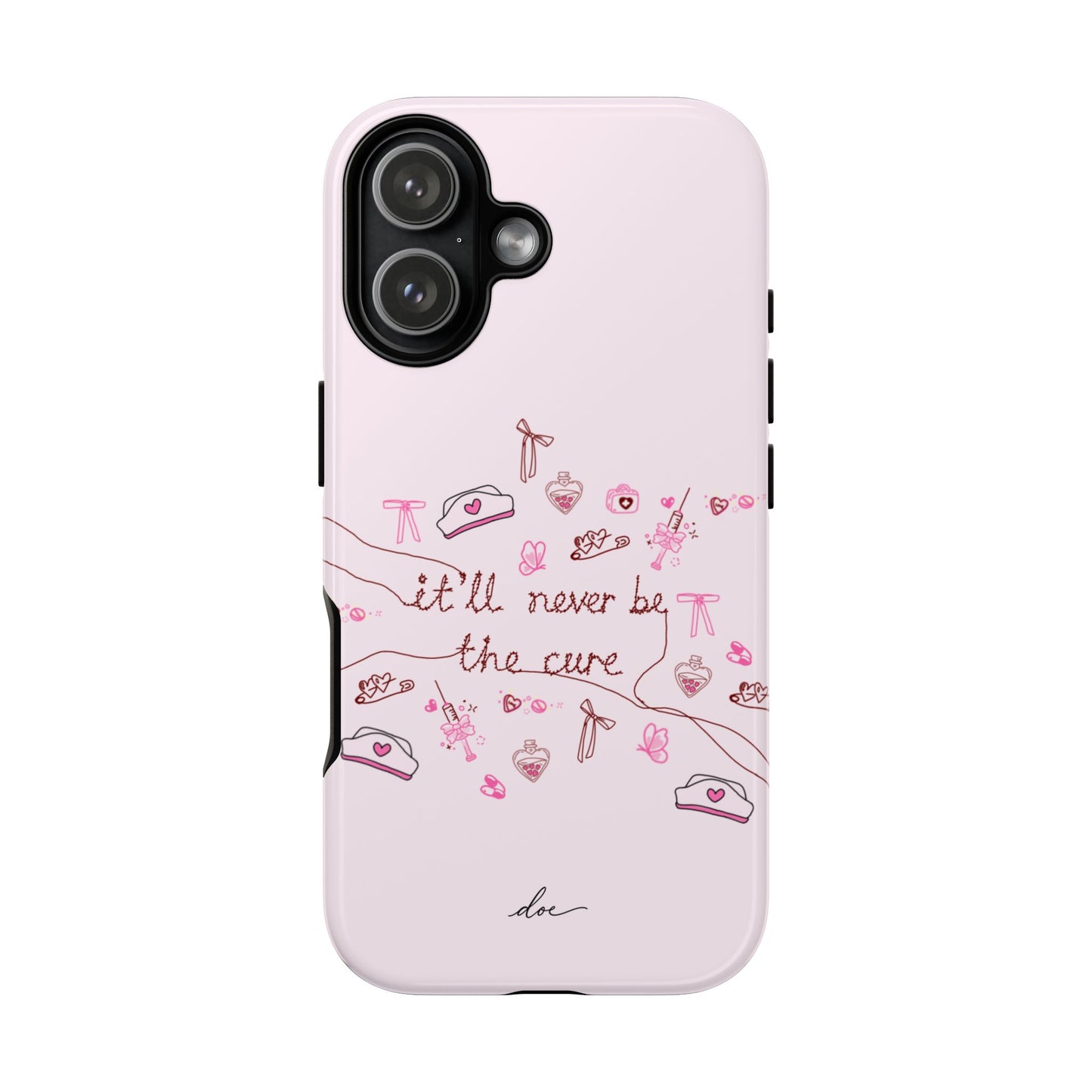 Never The Cure iPhone Case