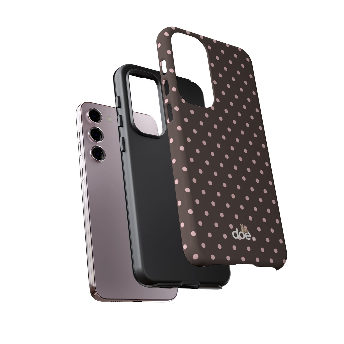 Brown Polka Dot Samsung Case