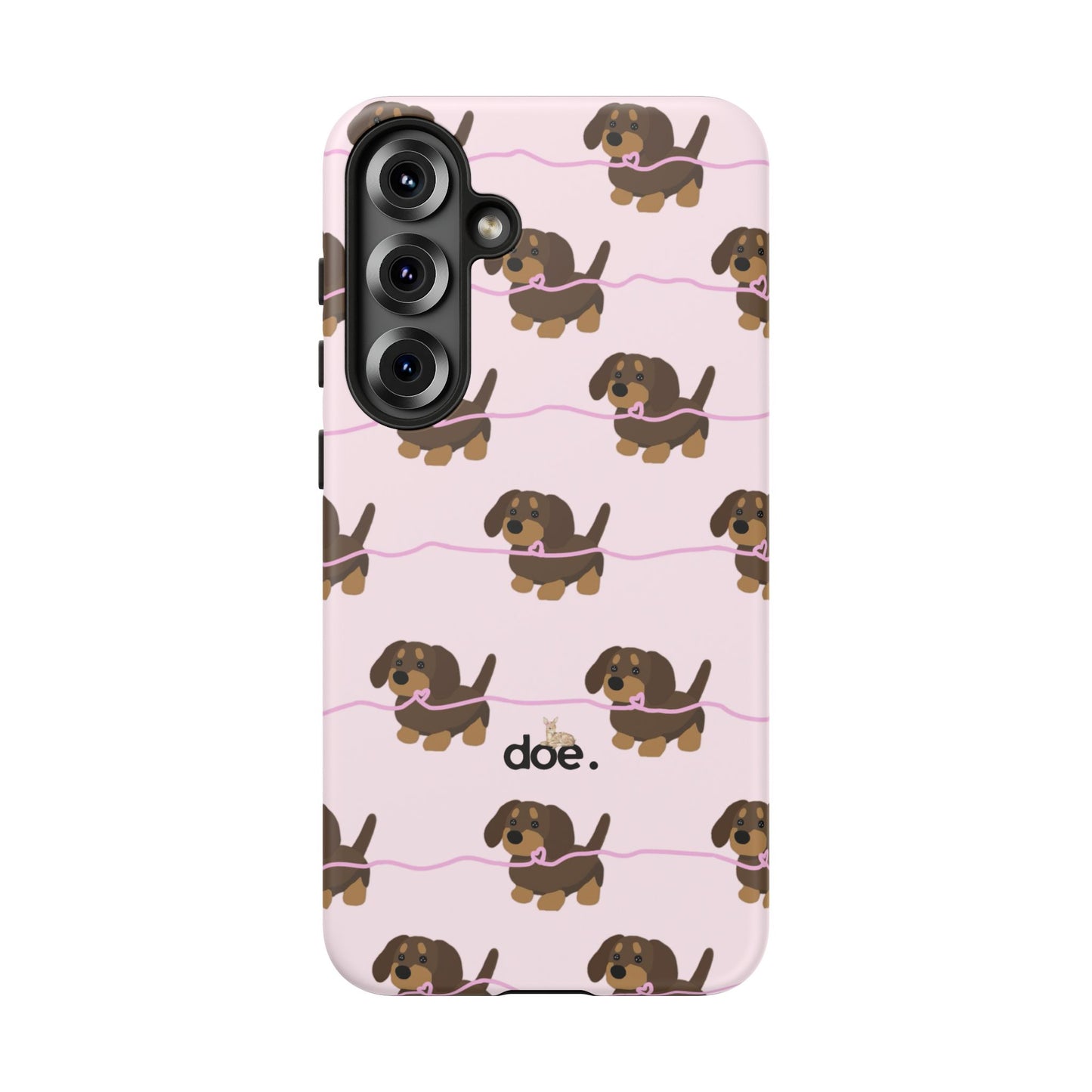 Pink Dachshund Samsung Case