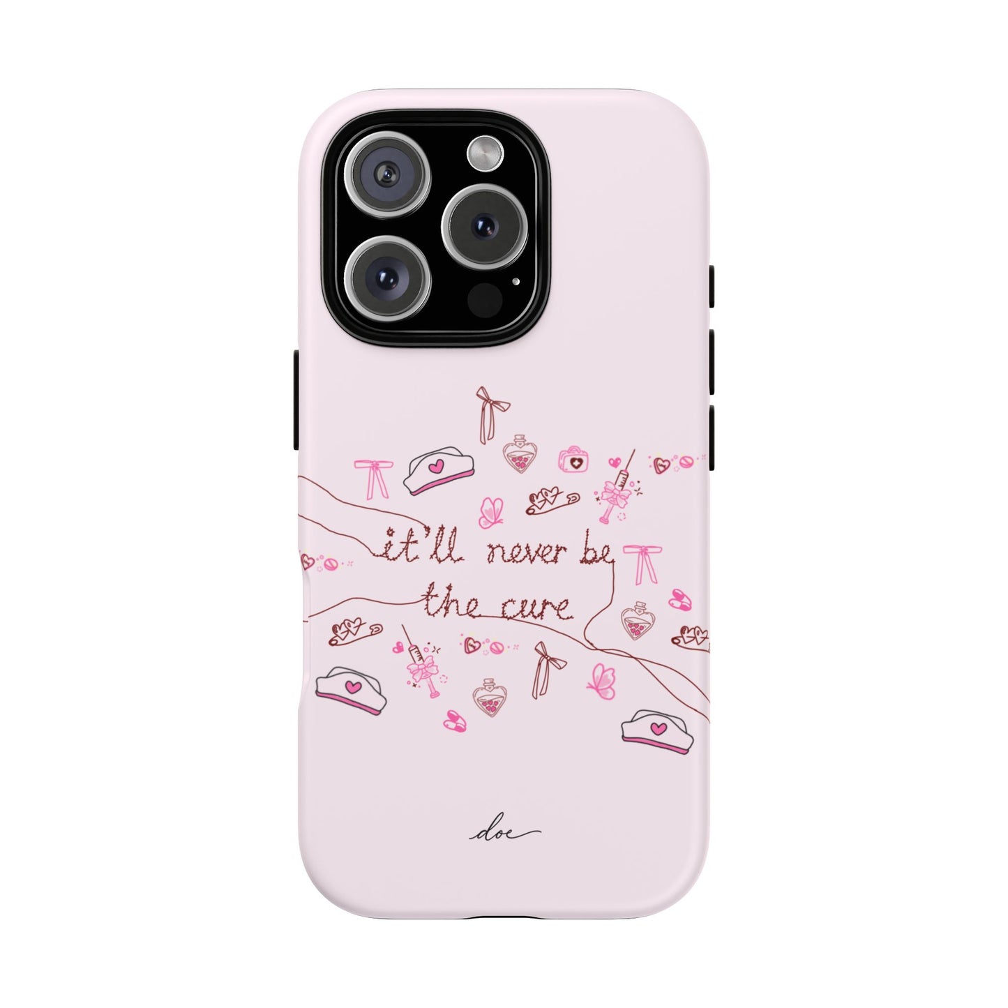 Never The Cure iPhone Case