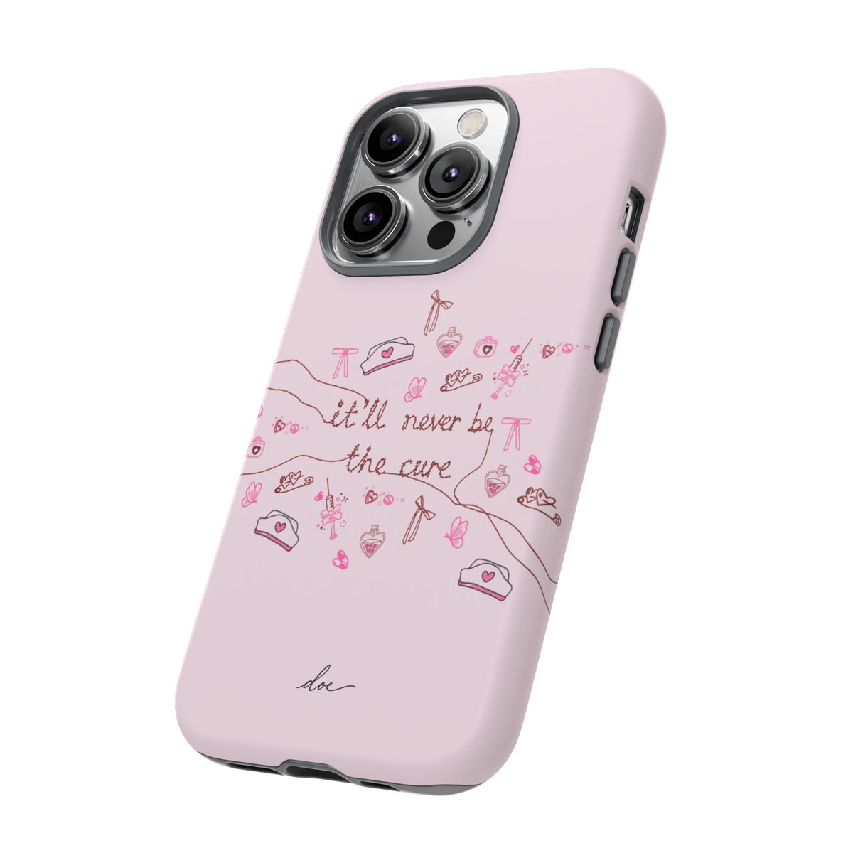 Never The Cure iPhone Case