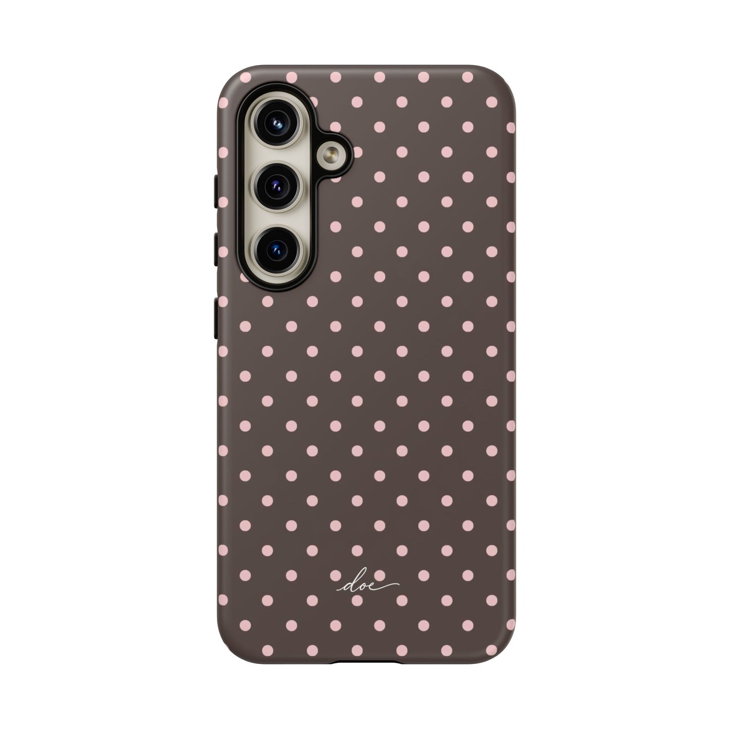 Brown Polka Dot Samsung Case