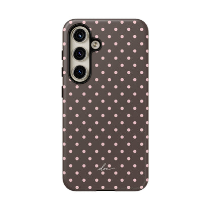Brown Polka Dot Samsung Case