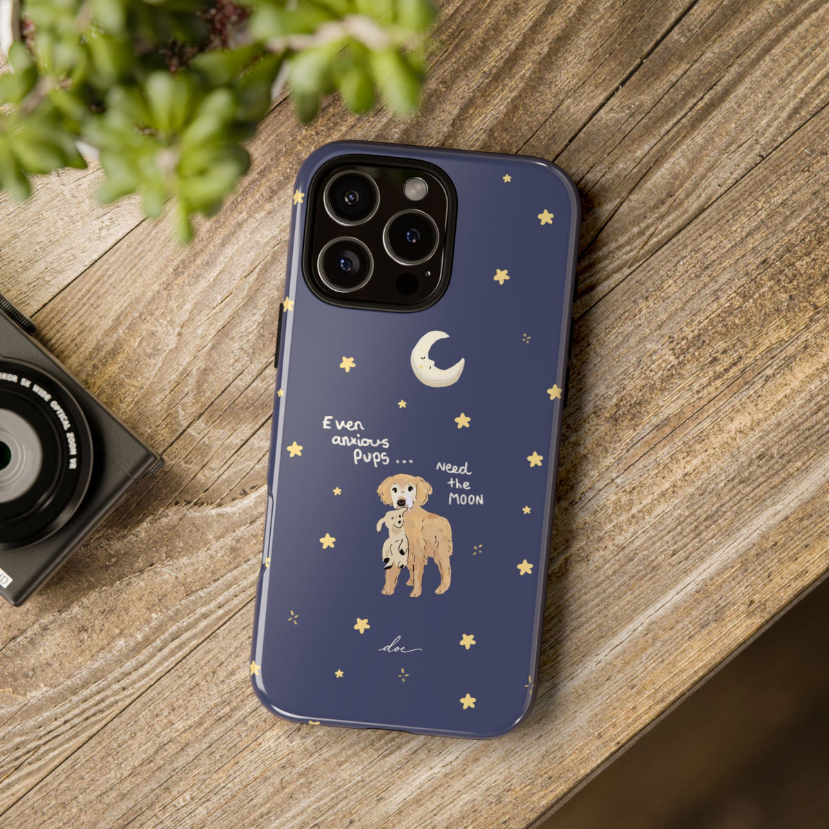 Anxious Pup iPhone Case