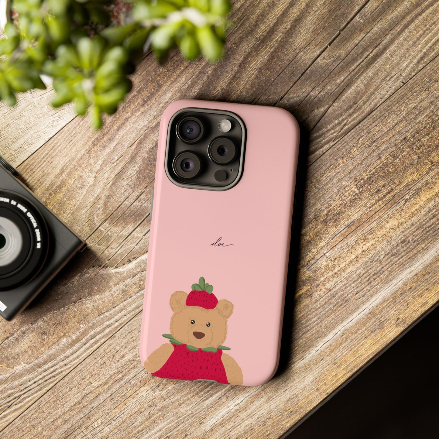 Strawberry Bear iPhone Case