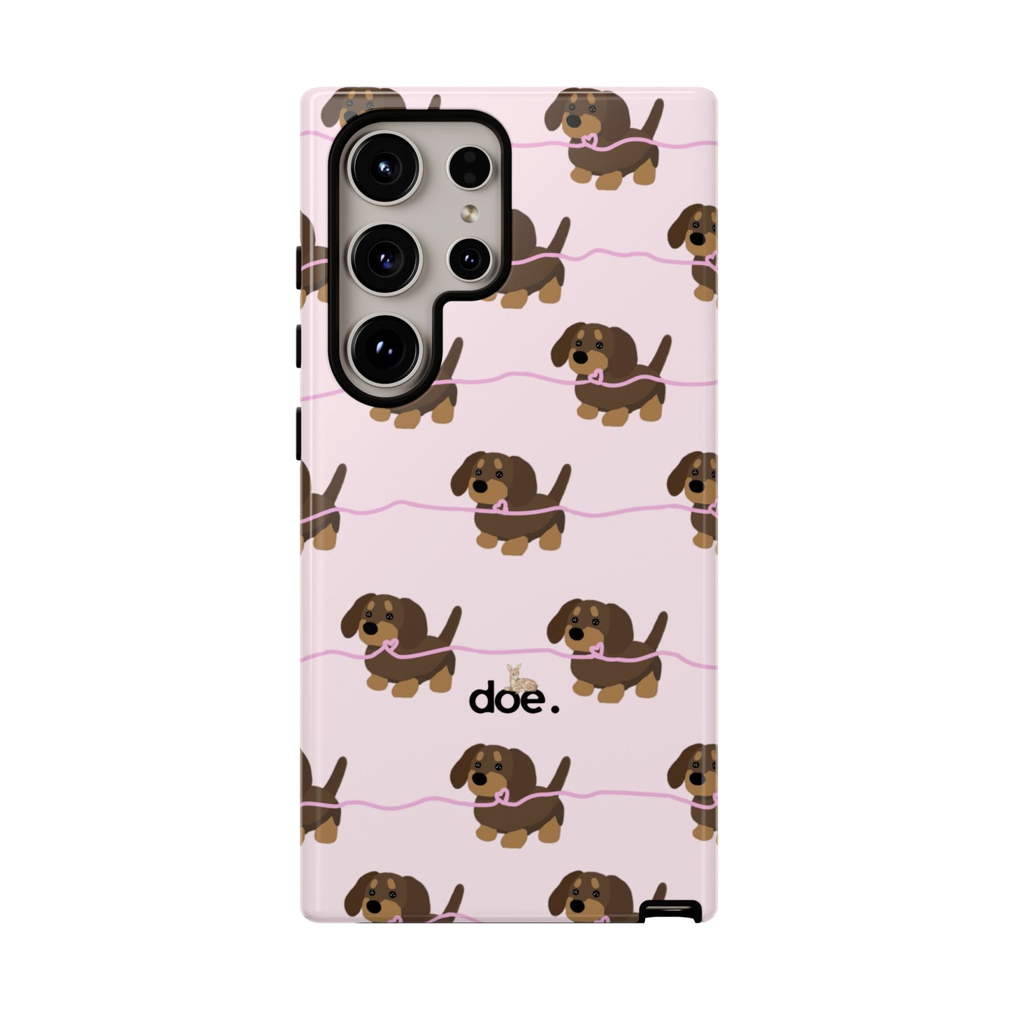 Pink Dachshund Samsung Case