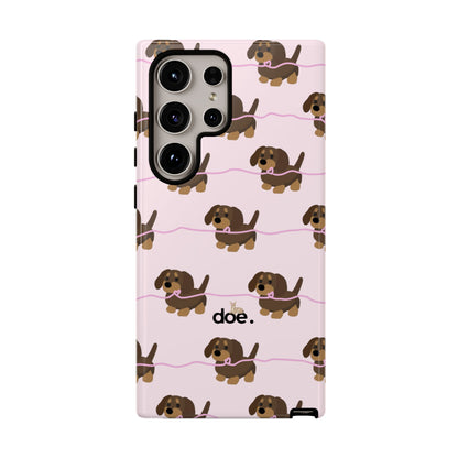 Pink Dachshund Samsung Case