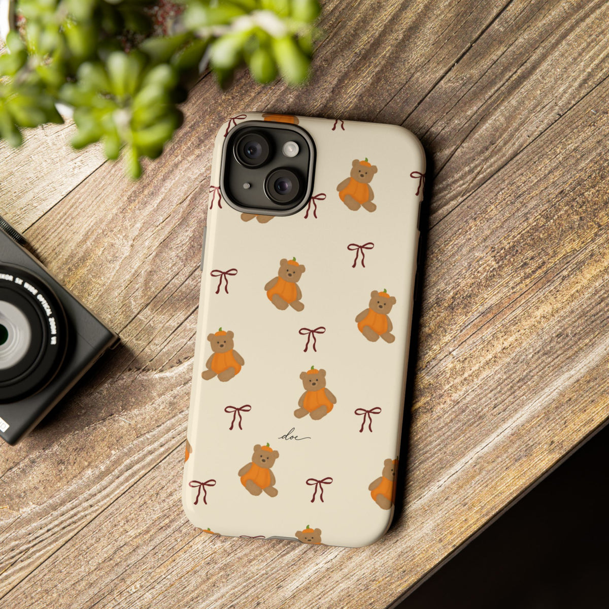 Pumpkin Bows iPhone Case