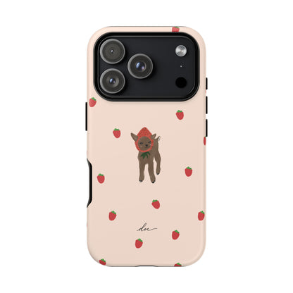 Strawberry Fawn iPhone Case