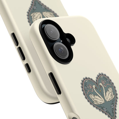Swan Hearts iPhone Case