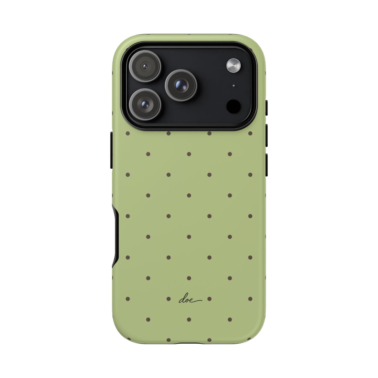 Polka Greens iPhone Case