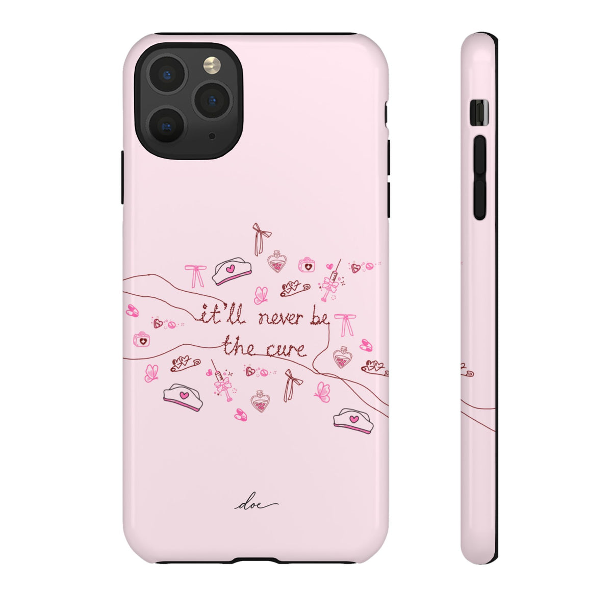 Never The Cure iPhone Case