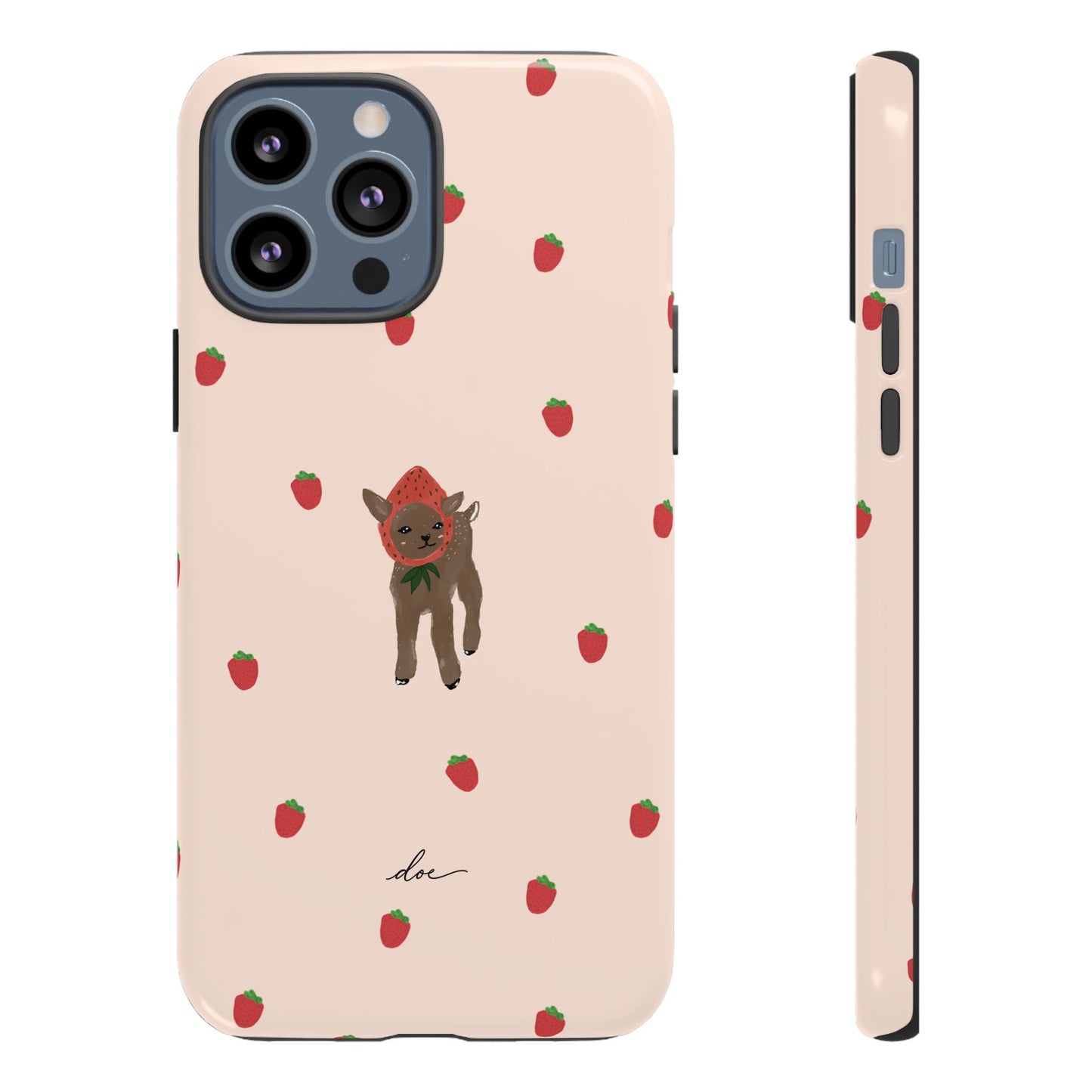 Strawberry Fawn iPhone Case