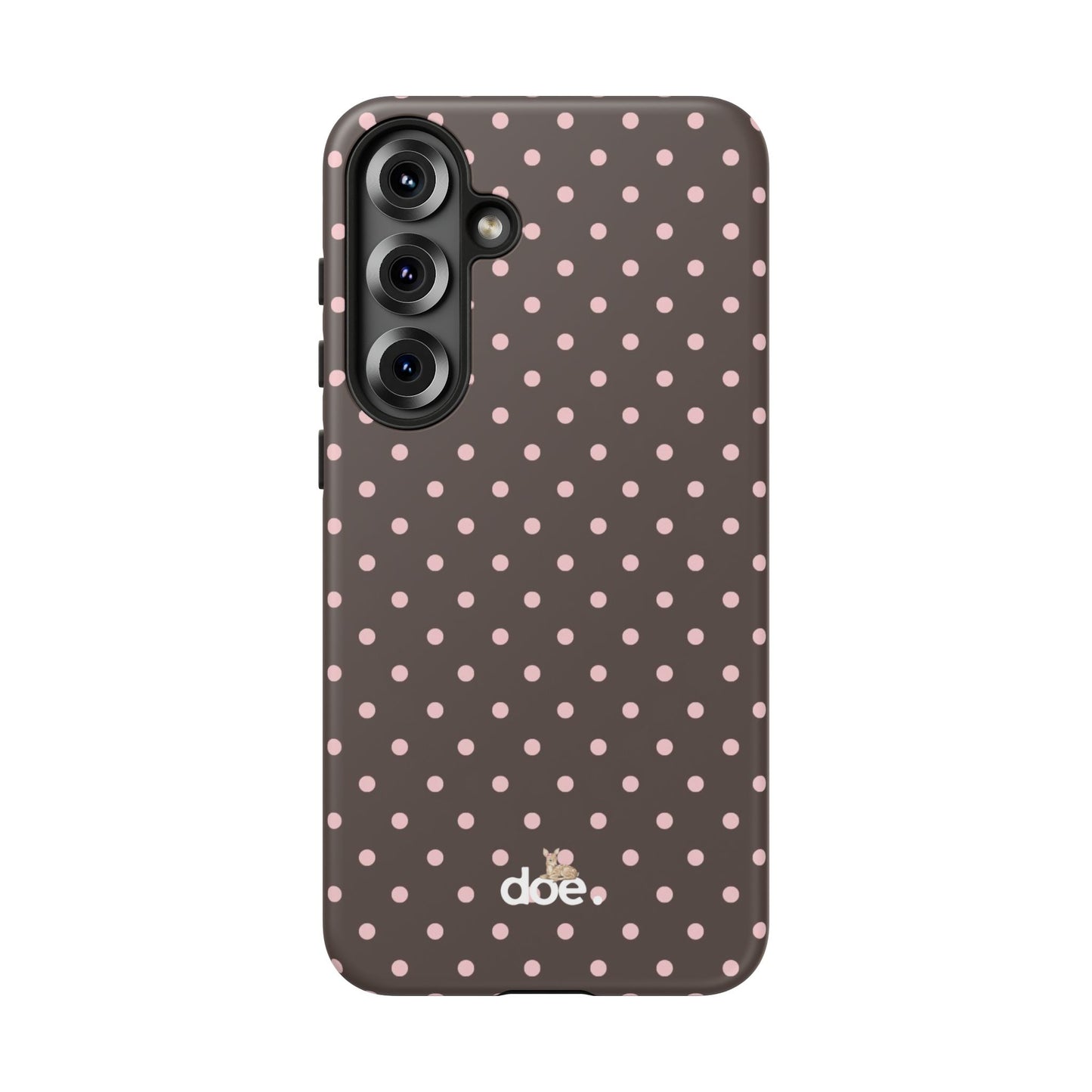 Brown Polka Dot Samsung Case