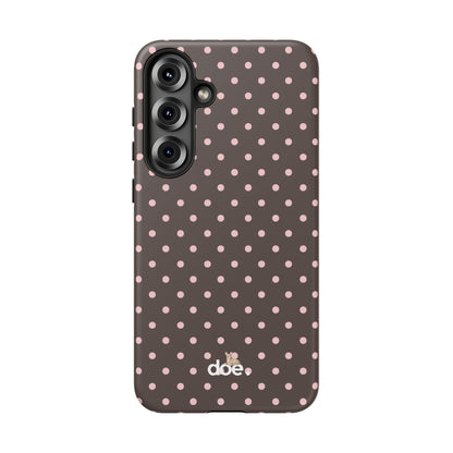 Brown Polka Dot Samsung Case