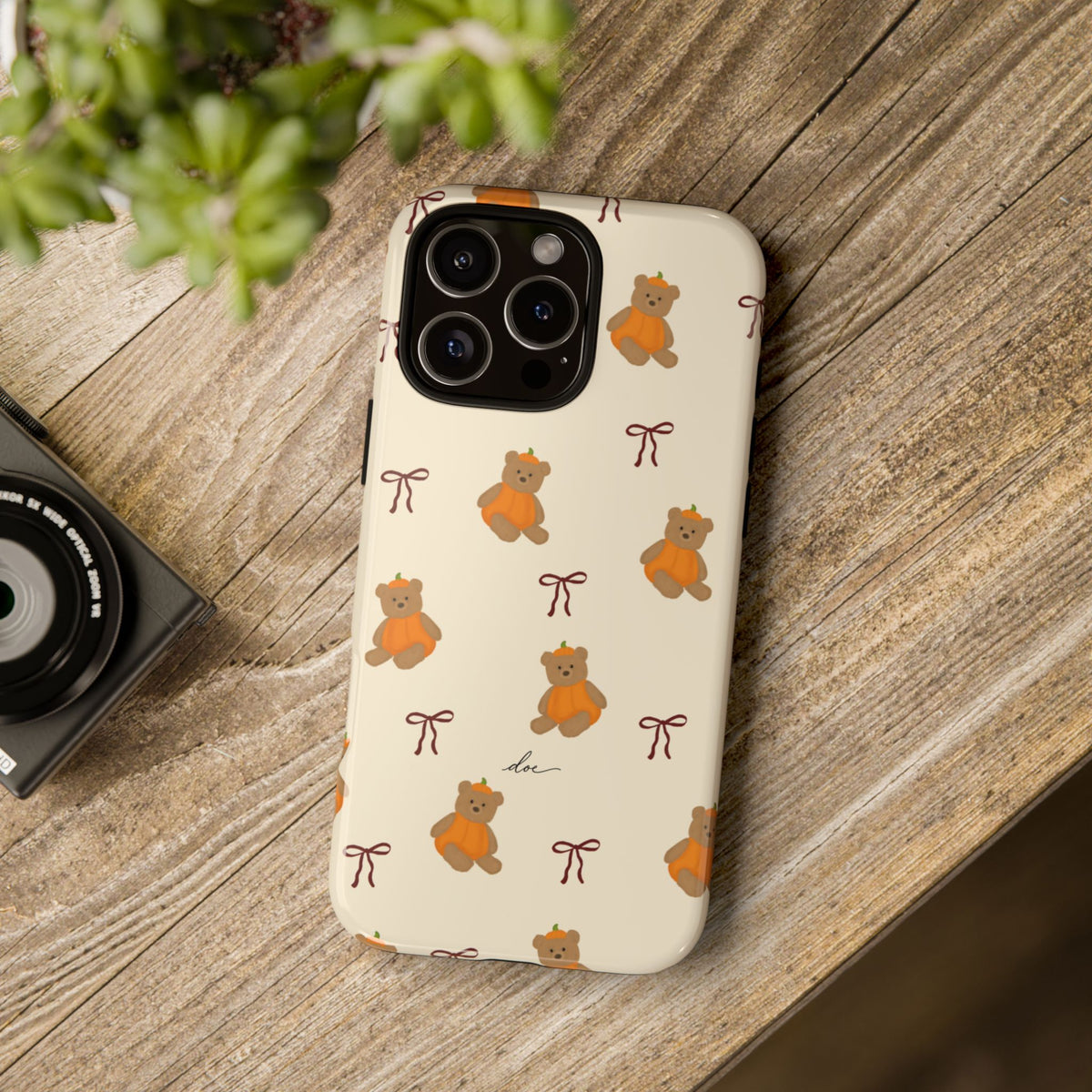 Pumpkin Bows iPhone Case
